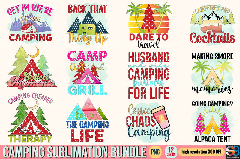 Camping Clipart Bundle 12 - CraftNest - Digital Crafting and Art
