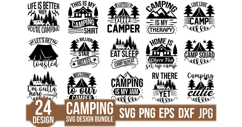 Camping SVG Bundle 11 - CraftNest - Digital Crafting and Art