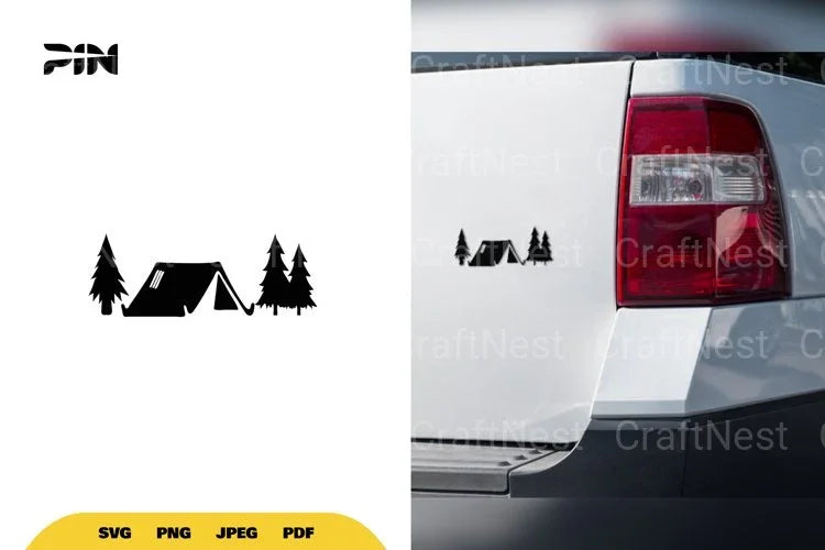 Camping Tent SVG Bundle Clipart - CraftNest - Digital Crafting and Art