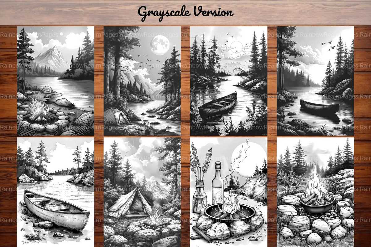 Camping Summer Coloring Books - CraftNest - Digital Crafting and Art