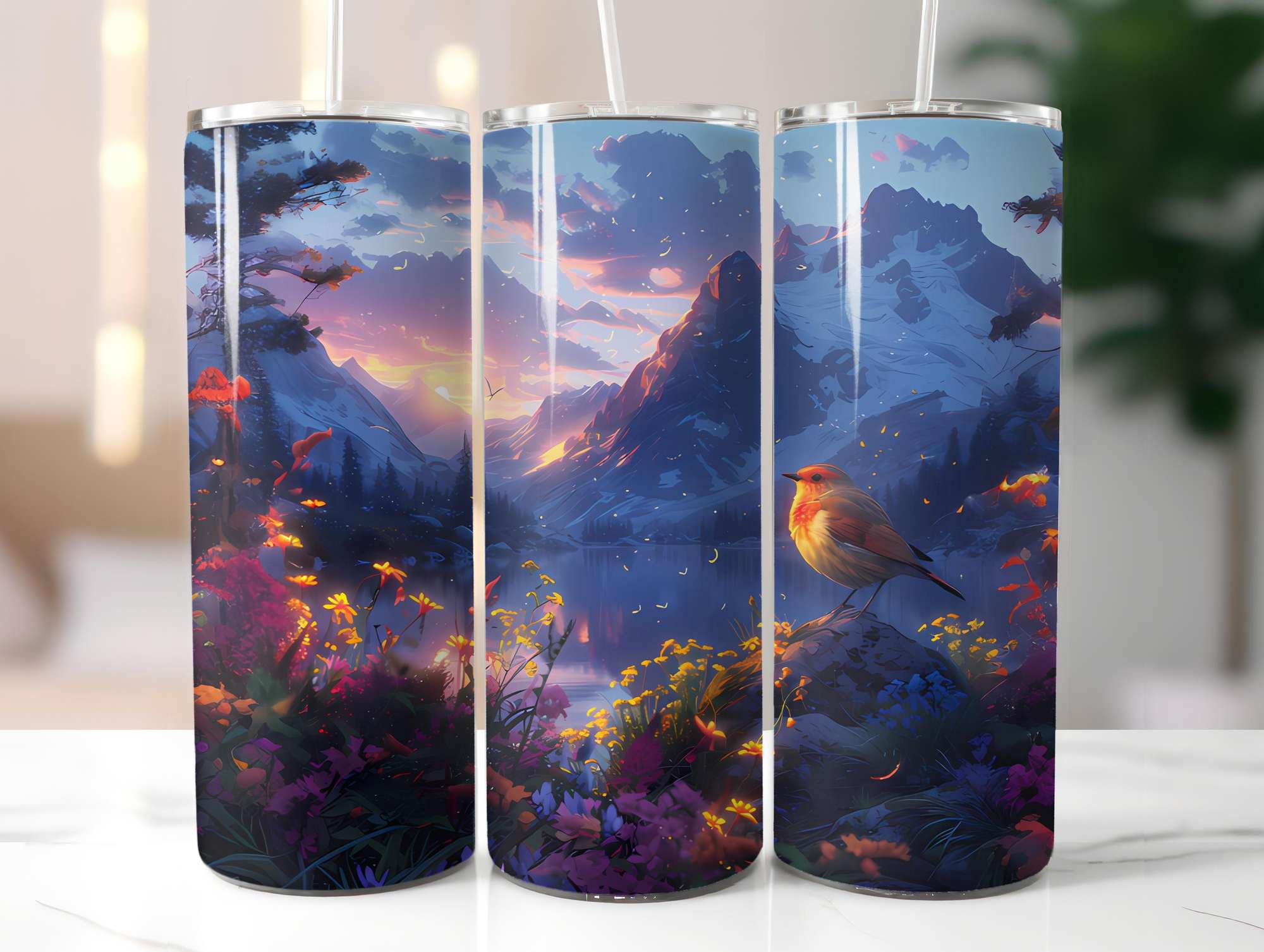 Camping Summer 4 Tumbler Wrap - CraftNest - Digital Crafting and Art