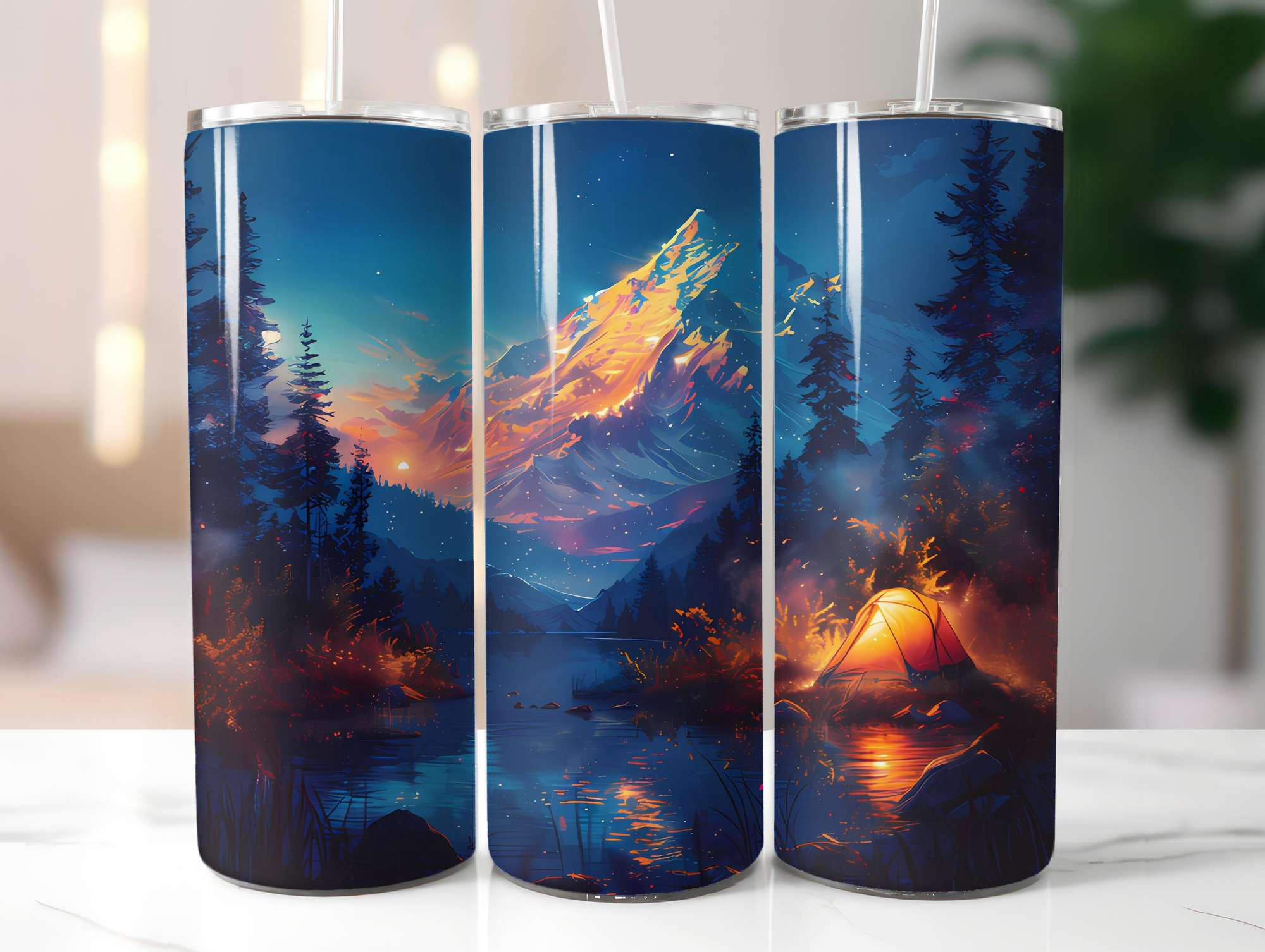 Camping Summer 2 Tumbler Wrap - CraftNest - Digital Crafting and Art