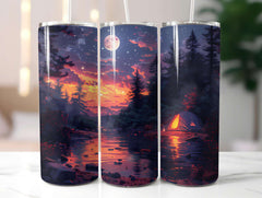 Camping Summer 4 Tumbler Wrap - CraftNest - Digital Crafting and Art