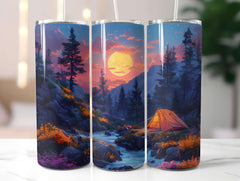 Camping Summer 2 Tumbler Wrap - CraftNest - Digital Crafting and Art