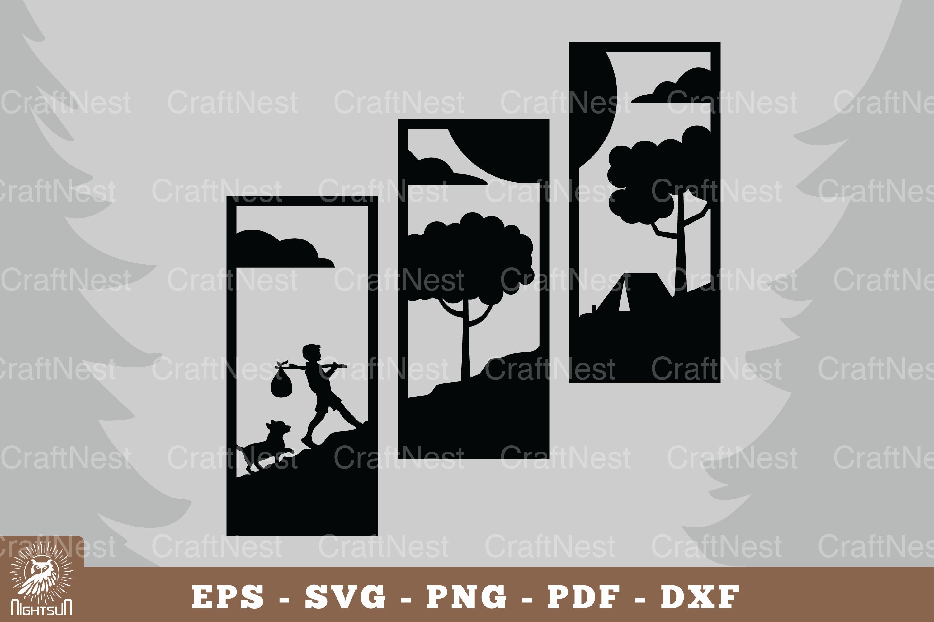 Camping with Dogs Home Decor Clipart Bundle - CraftNest - Digital Crafting and Art