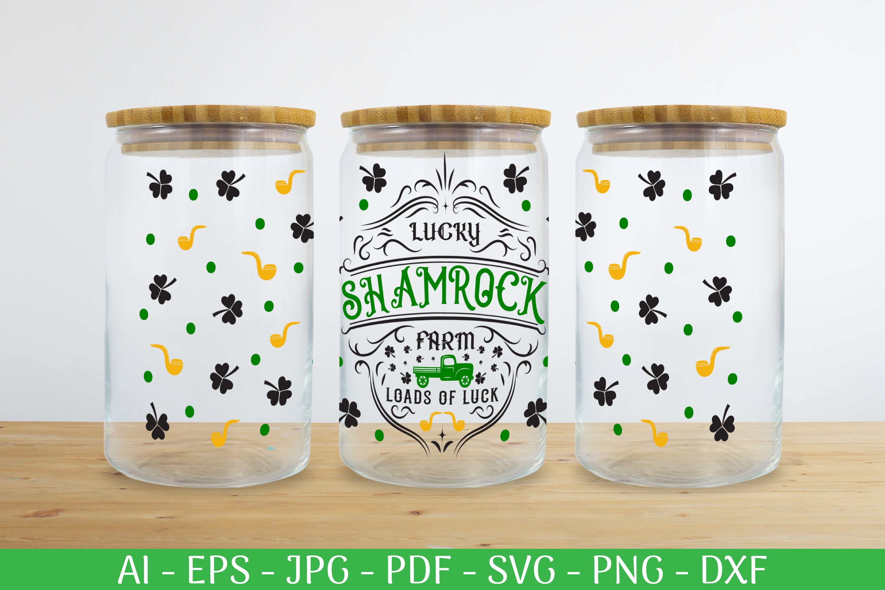 St. Patrick's Day Can Glass Wrap SVG Bundle