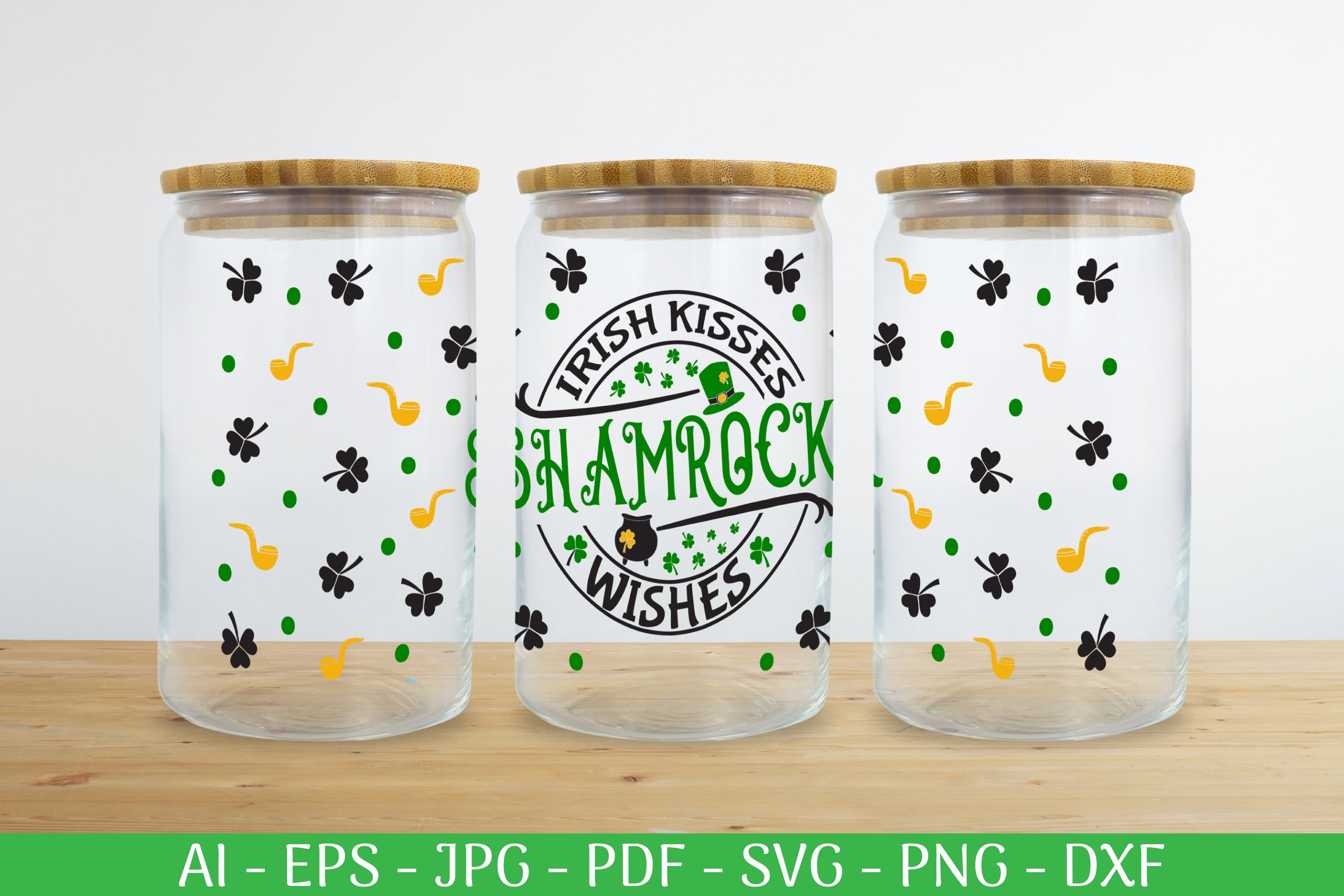 St. Patrick's Day Can Glass Wrap SVG Bundle
