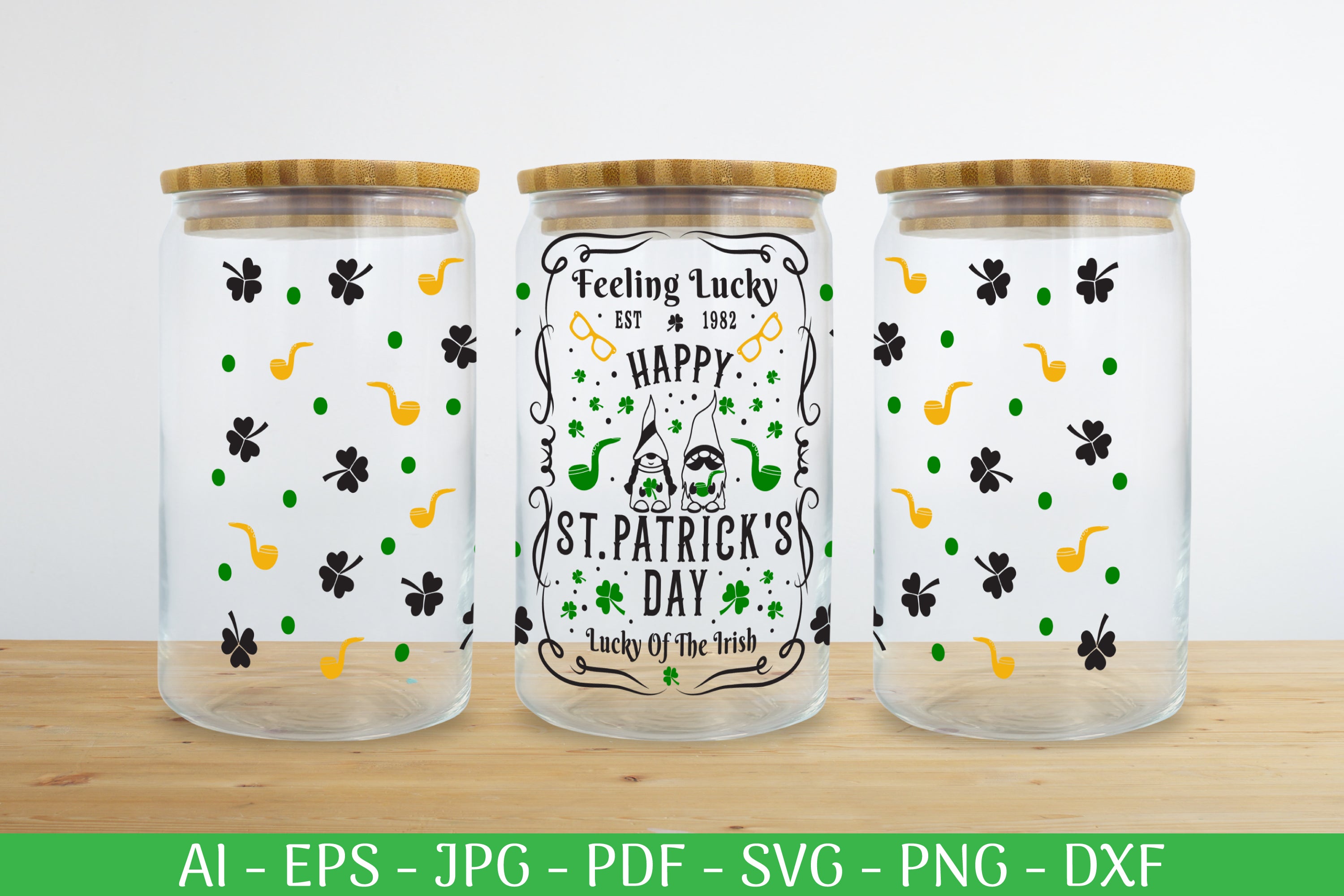 St. Patrick's Day Can Glass Wrap SVG Bundle