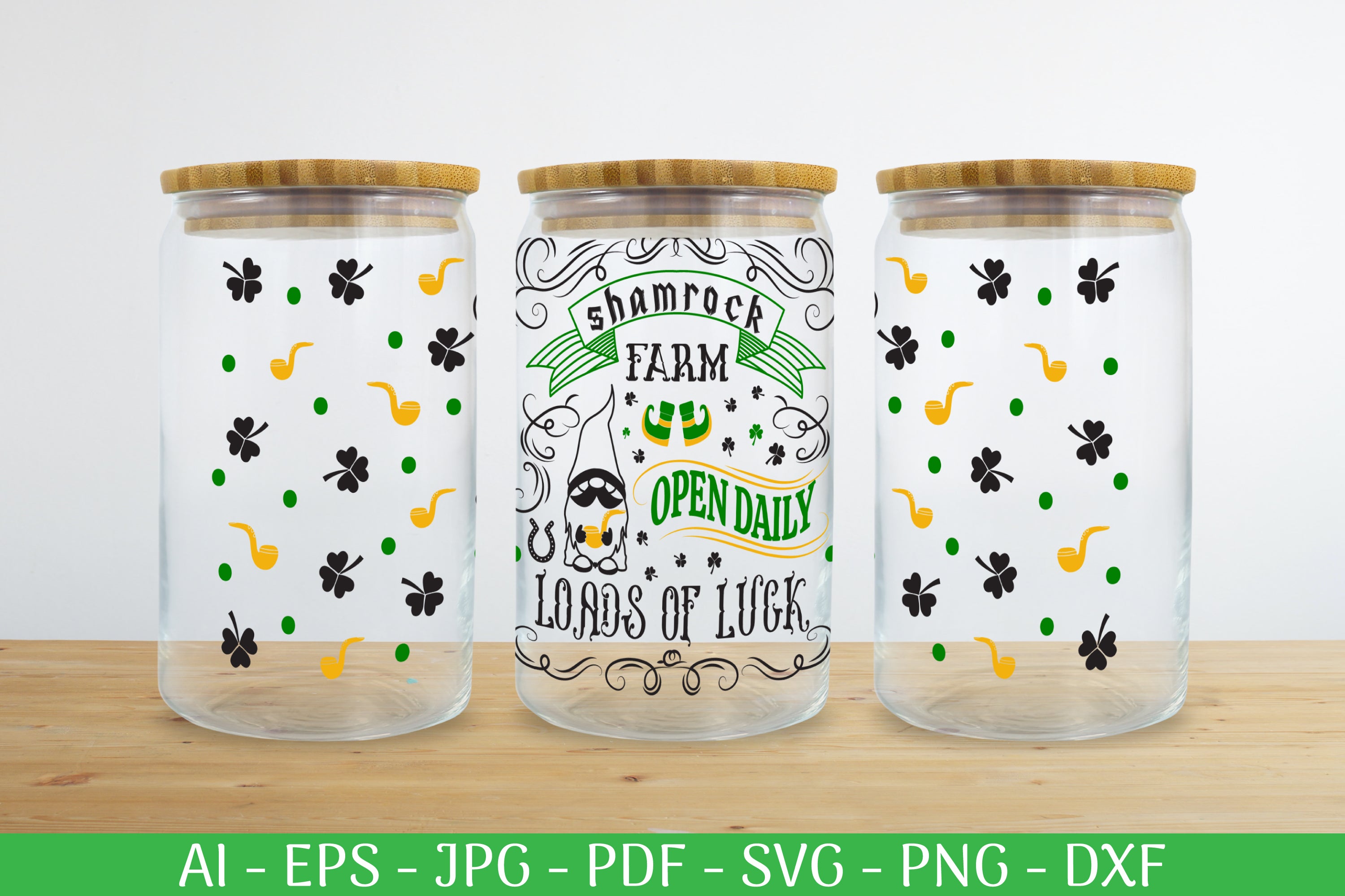 St. Patrick's Day Can Glass Wrap SVG Bundle