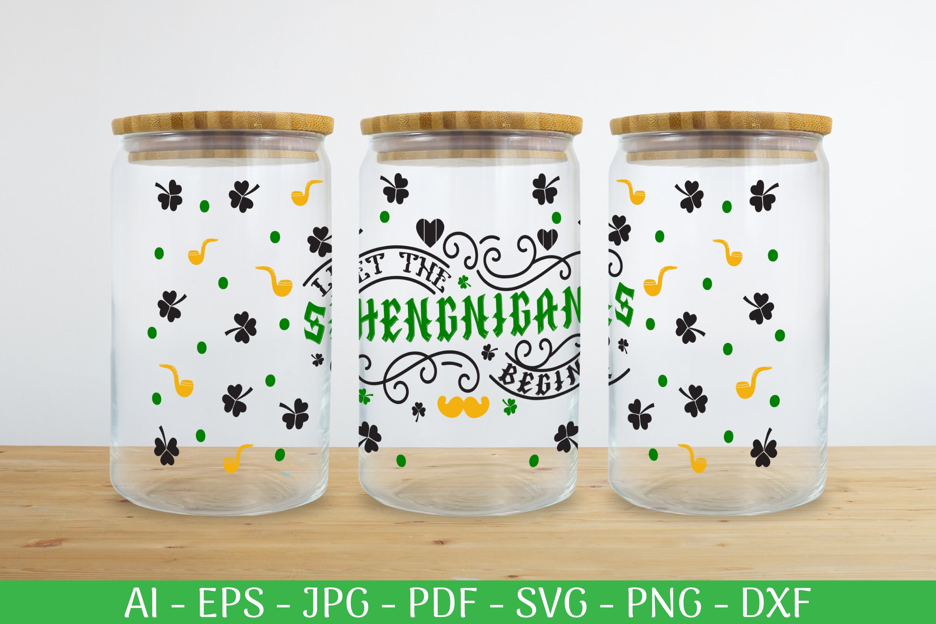 St. Patrick's Day Can Glass Wrap SVG Bundle