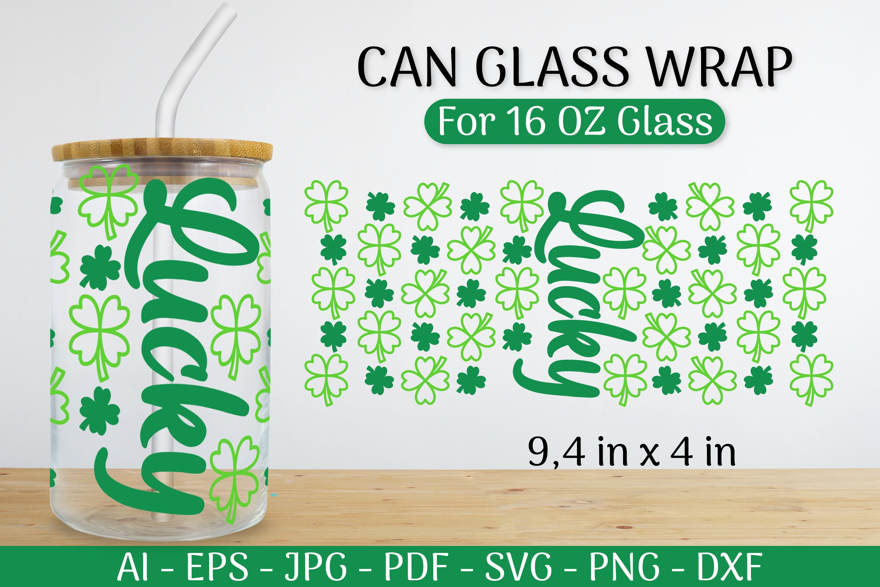 St. Patrick's Day Can Glass Wrap SVG Bundle