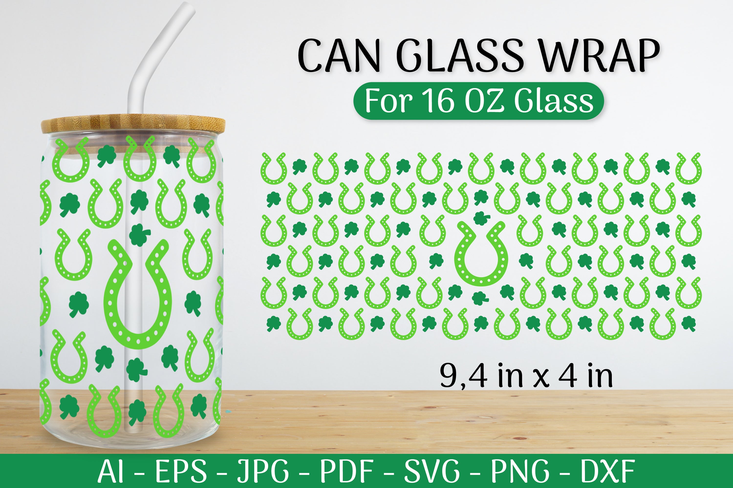 St. Patrick's Day Can Glass Wrap SVG Bundle