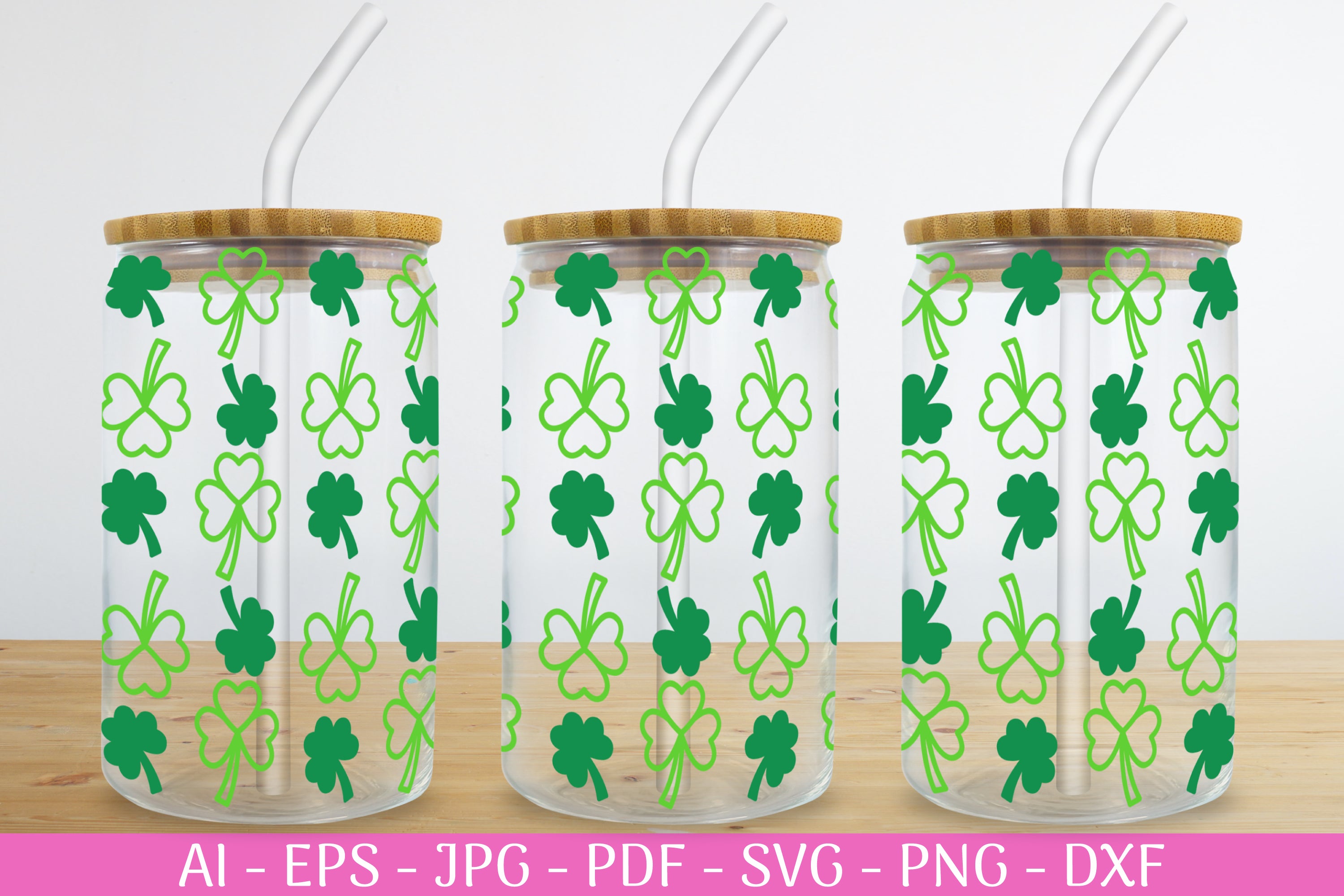 St. Patrick's Day Can Glass Wrap SVG Bundle