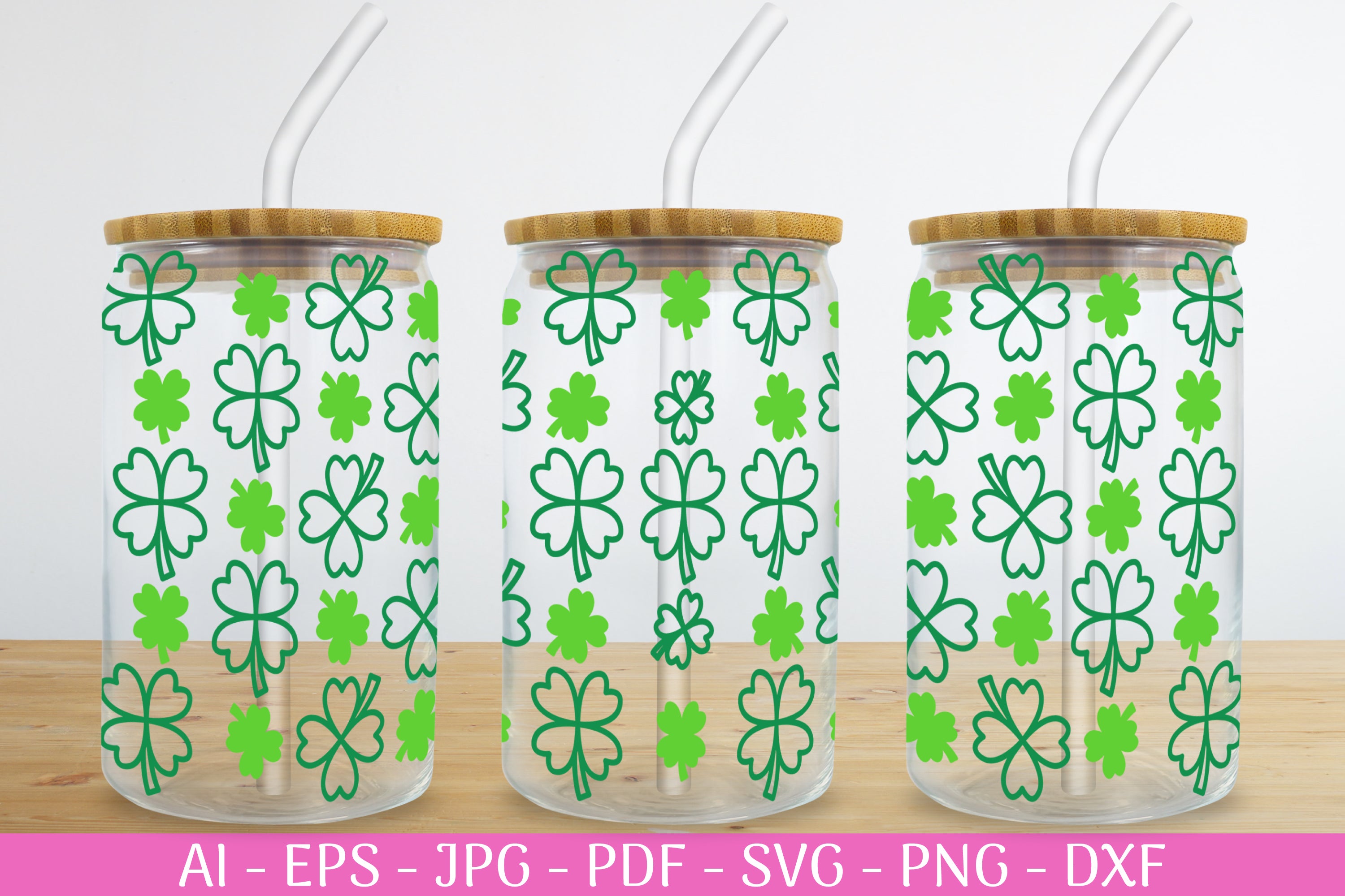 St. Patrick's Day Can Glass Wrap SVG Bundle
