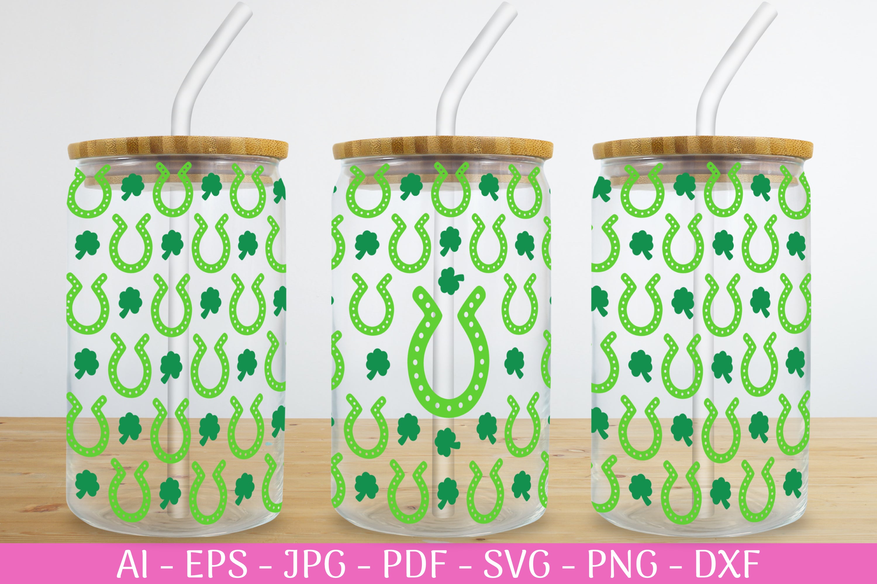 St. Patrick's Day Can Glass Wrap SVG Bundle