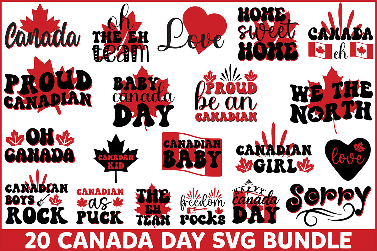 Canada Day SVG Bundle - CraftNest - Digital Crafting and Art