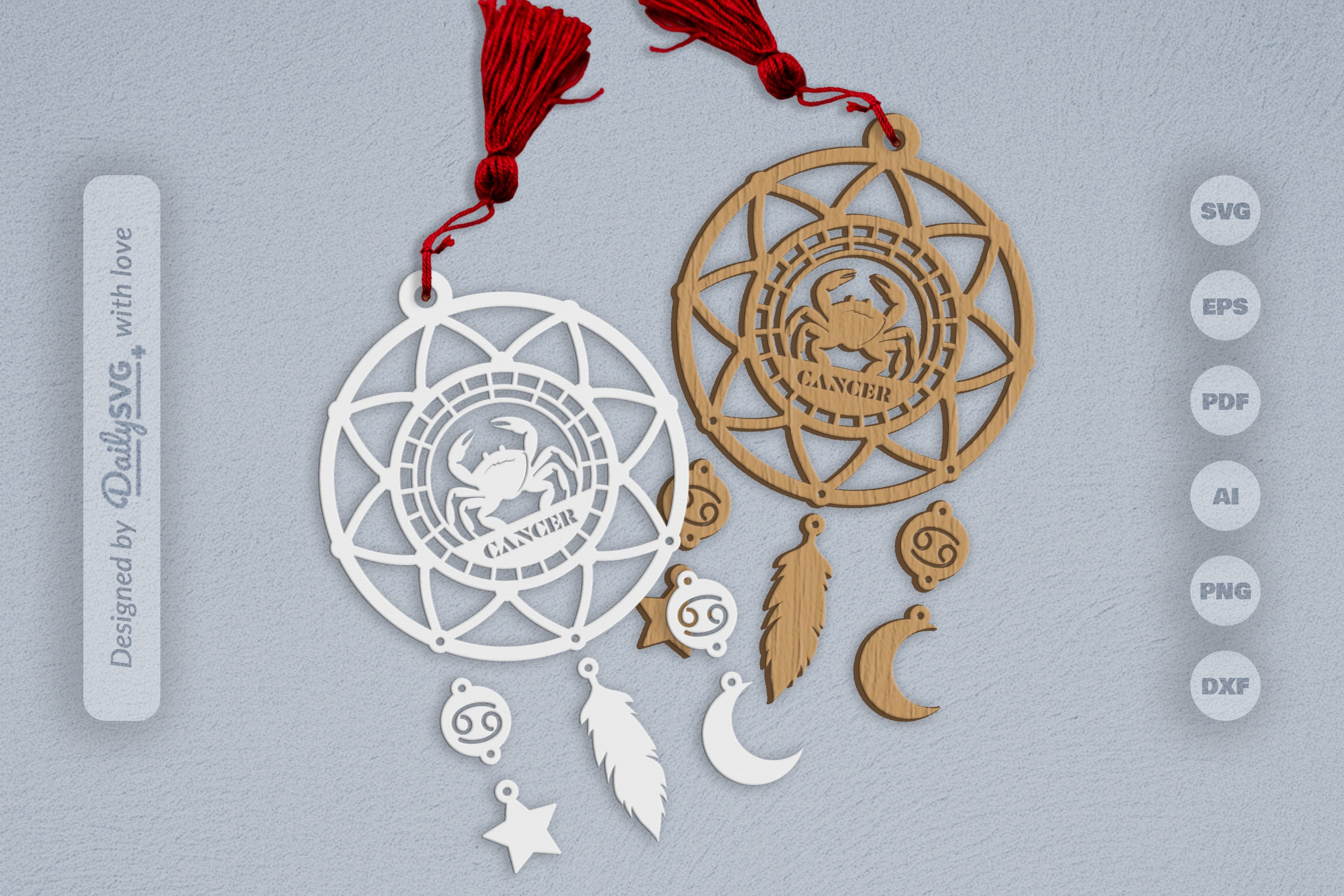 Cancer Dream Catcher Set SVG Bundle 1