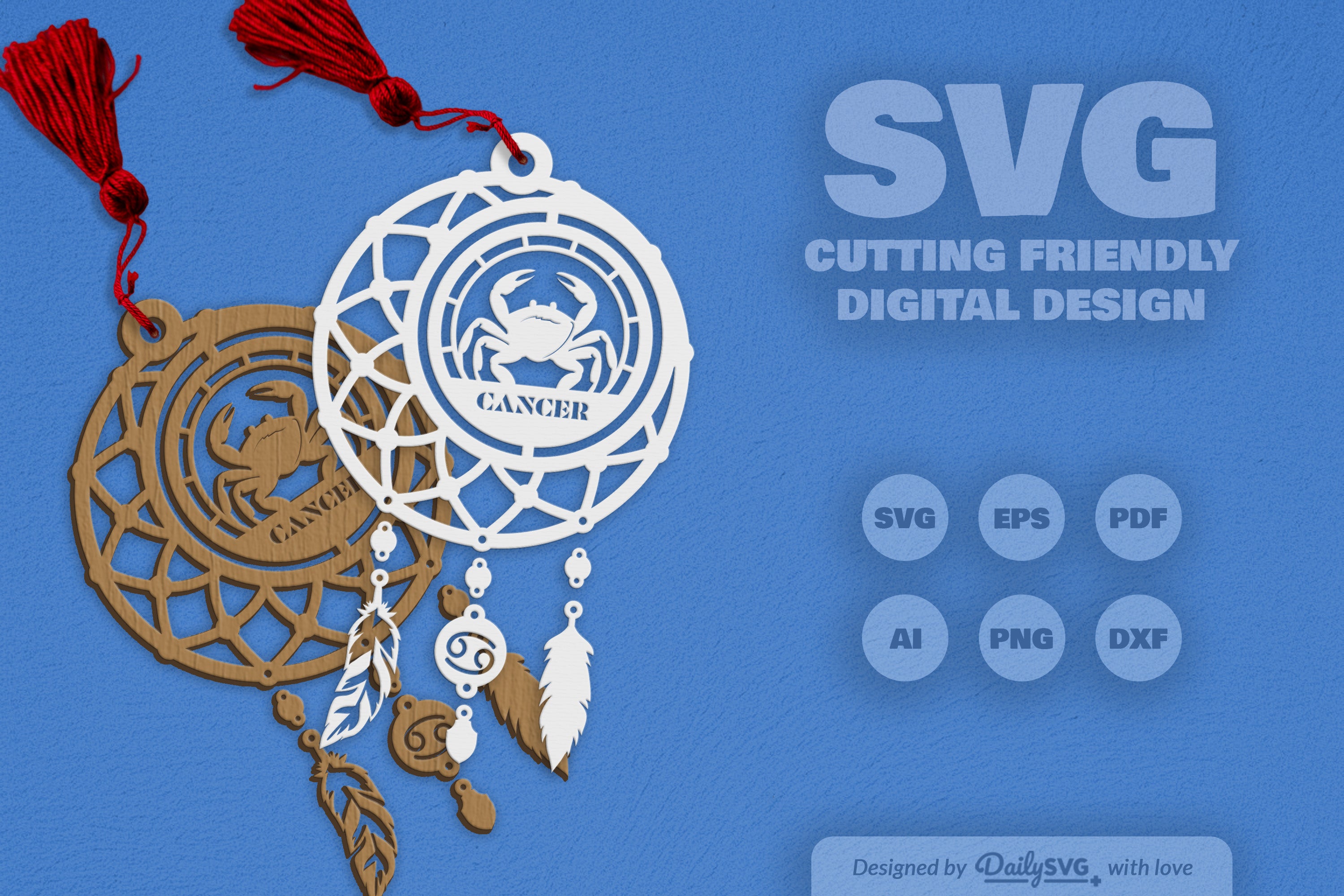 Cancer Dream Catcher Set SVG Bundle 4