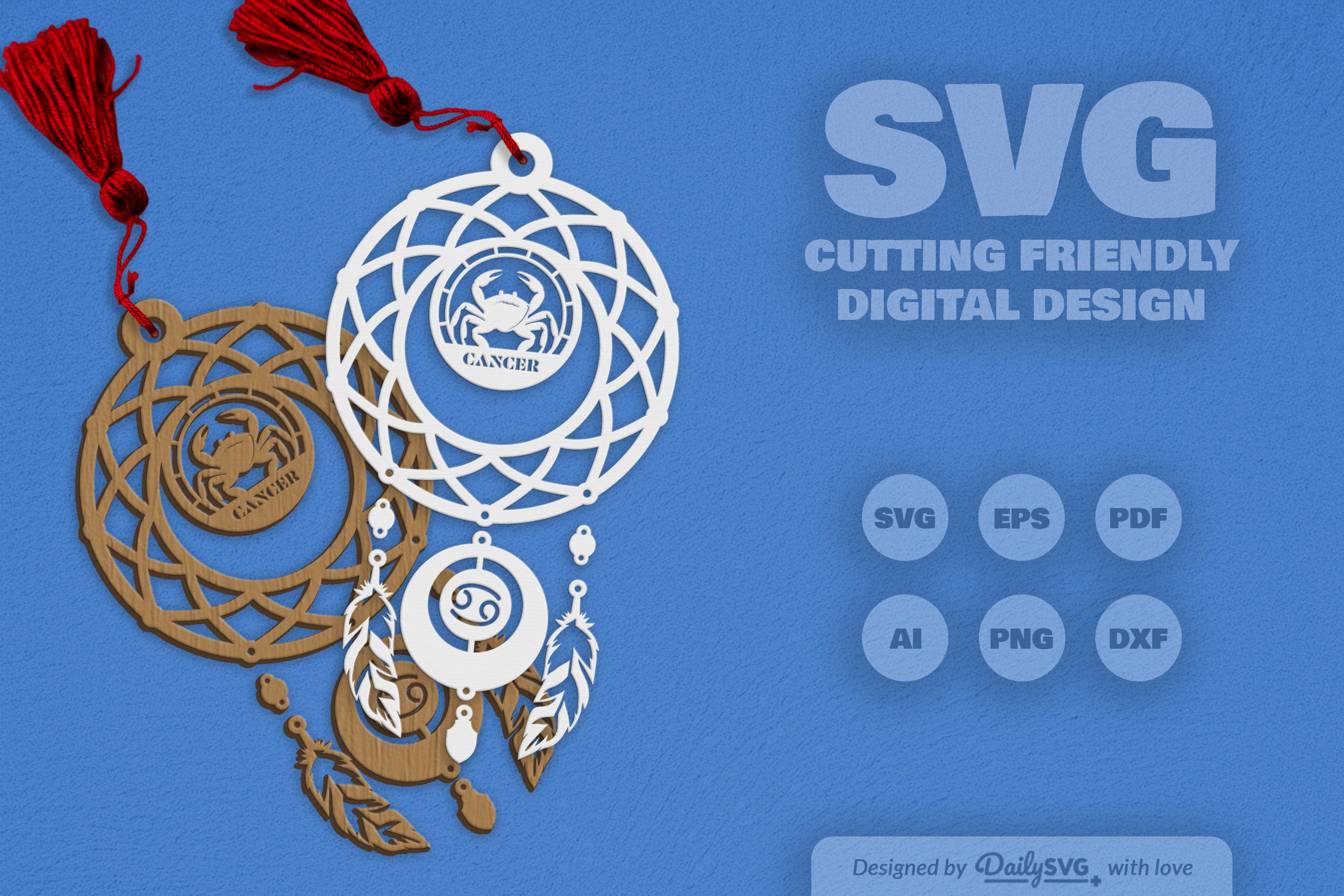Cancer Dream Catcher Set SVG Bundle 3