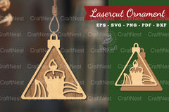Candle Laser Cut Ornament Clipart Bundle - CraftNest - Digital Crafting and Art