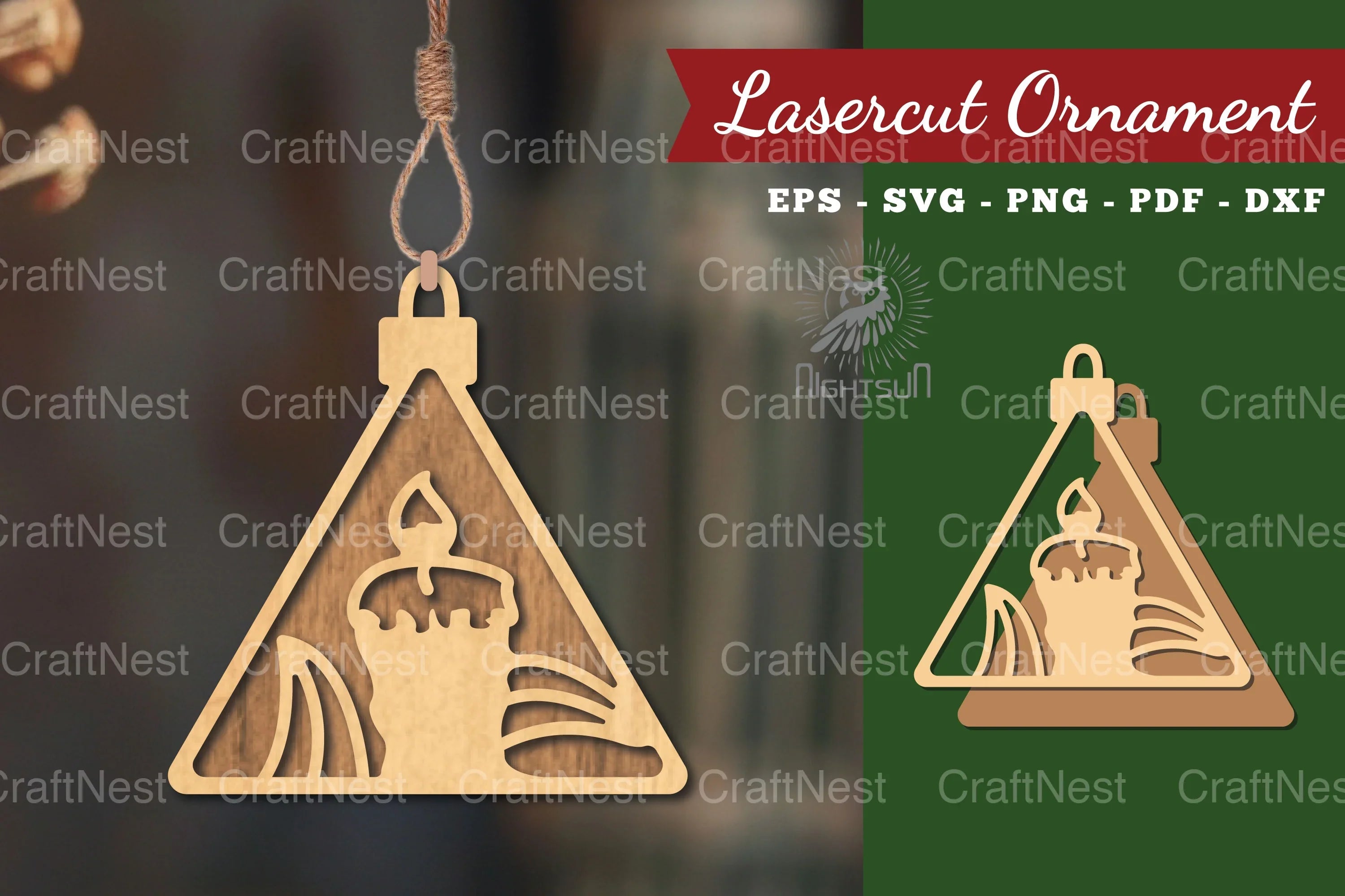 Candle Laser Cut Ornament Clipart Bundle - CraftNest - Digital Crafting and Art