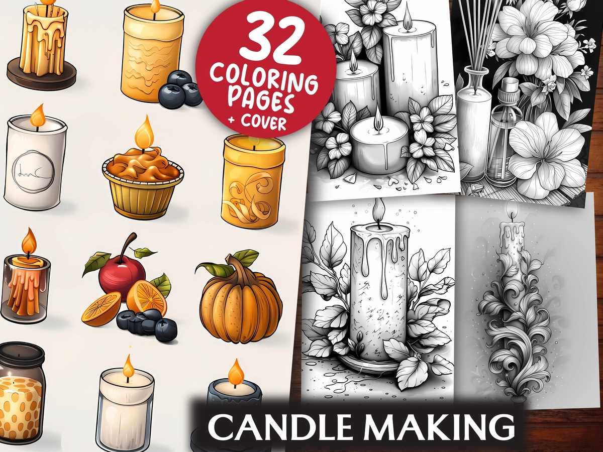 Candle Making Coloring Books - CraftNest - Digital Crafting and Art