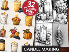 Candle Making Coloring Books - CraftNest - Digital Crafting and Art