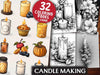 Candle Making Coloring Books