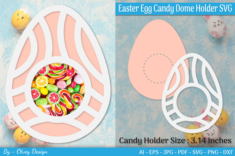 Candy Holder Easter Egg SVG Bundle 3 - CraftNest - Digital Crafting and Art
