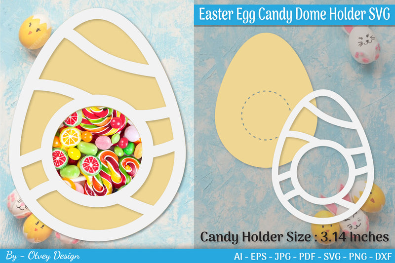 Candy Holder Easter Egg SVG Bundle 4 - CraftNest - Digital Crafting and Art