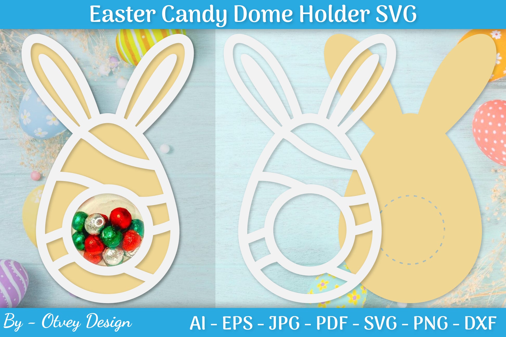Candy Holder Easter Egg SVG Bundle 14 - CraftNest - Digital Crafting and Art