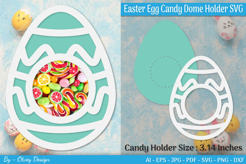 Candy Holder Easter Egg SVG Bundle 5 - CraftNest - Digital Crafting and Art