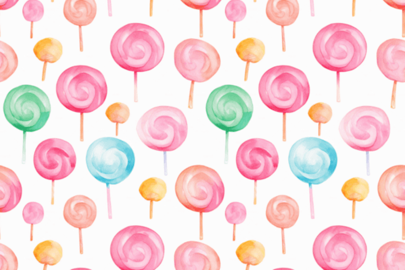 Colorful Candy World Seamless Digital Paper - CraftNest - Digital Crafting and Art