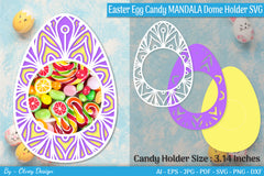 Candy Dome Easter Egg Mandala SVG Bundle 10 - CraftNest - Digital Crafting and Art