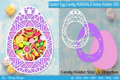 Candy Dome Easter Egg Mandala SVG Bundle 1 - CraftNest - Digital Crafting and Art