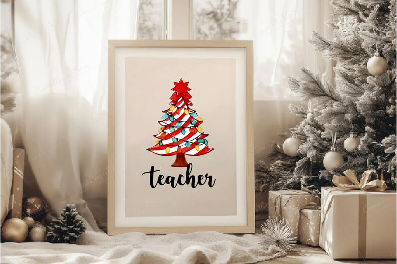 Candy Cane Christmas Tree Clipart Bundle - CraftNest - Digital Crafting and Art