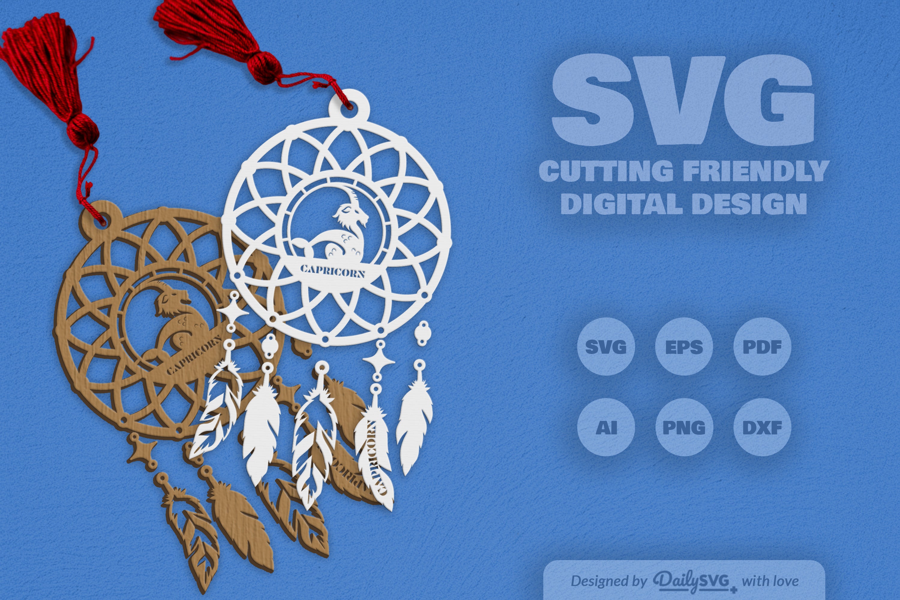 Capricorn Dream Catcher Set SVG Bundle 3