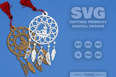 Capricorn Dream Catcher Laser Cut Clipart Set - CraftNest - Digital Crafting and Art