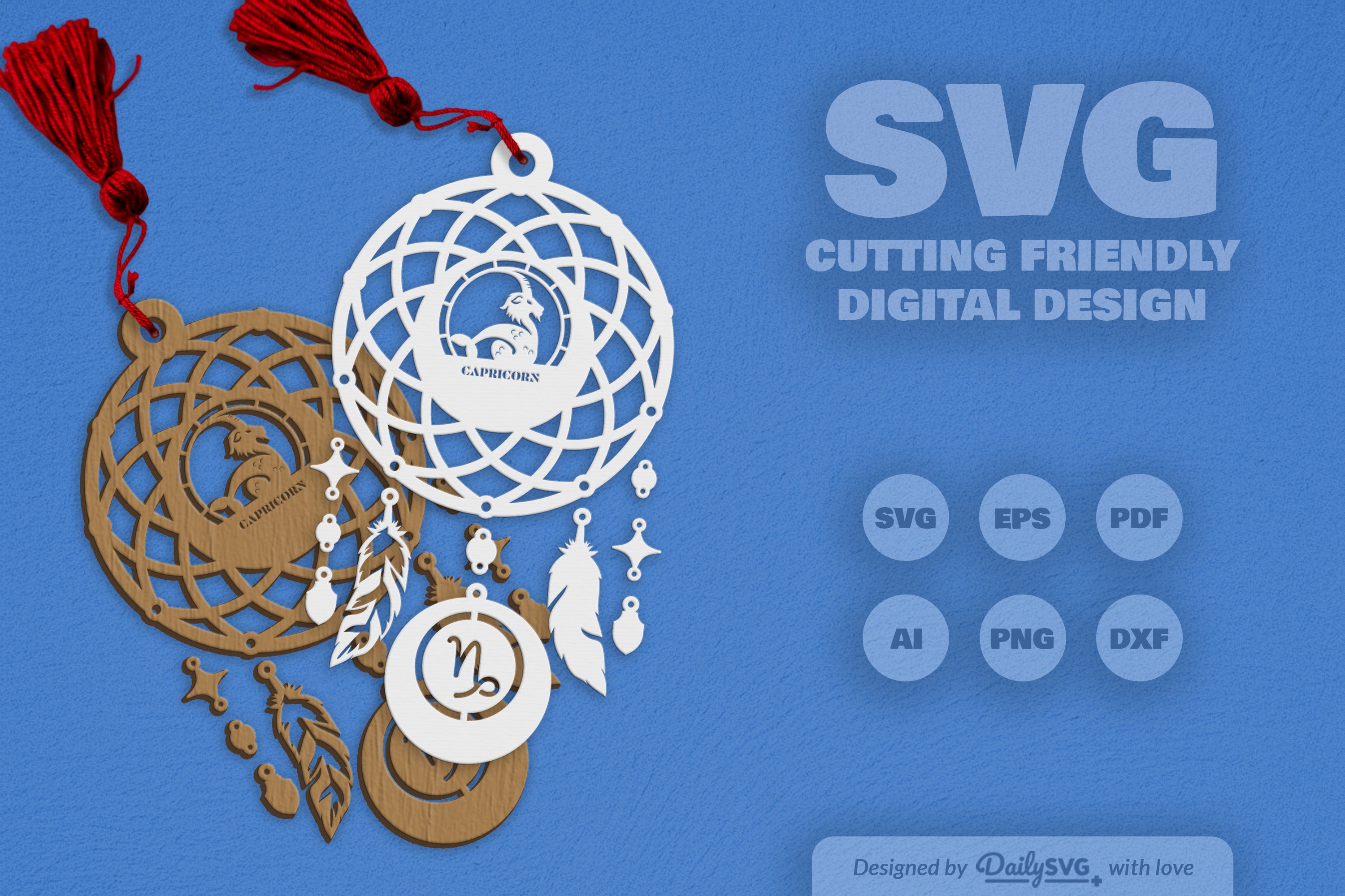 Capricorn Dream Catcher Set SVG Bundle 2