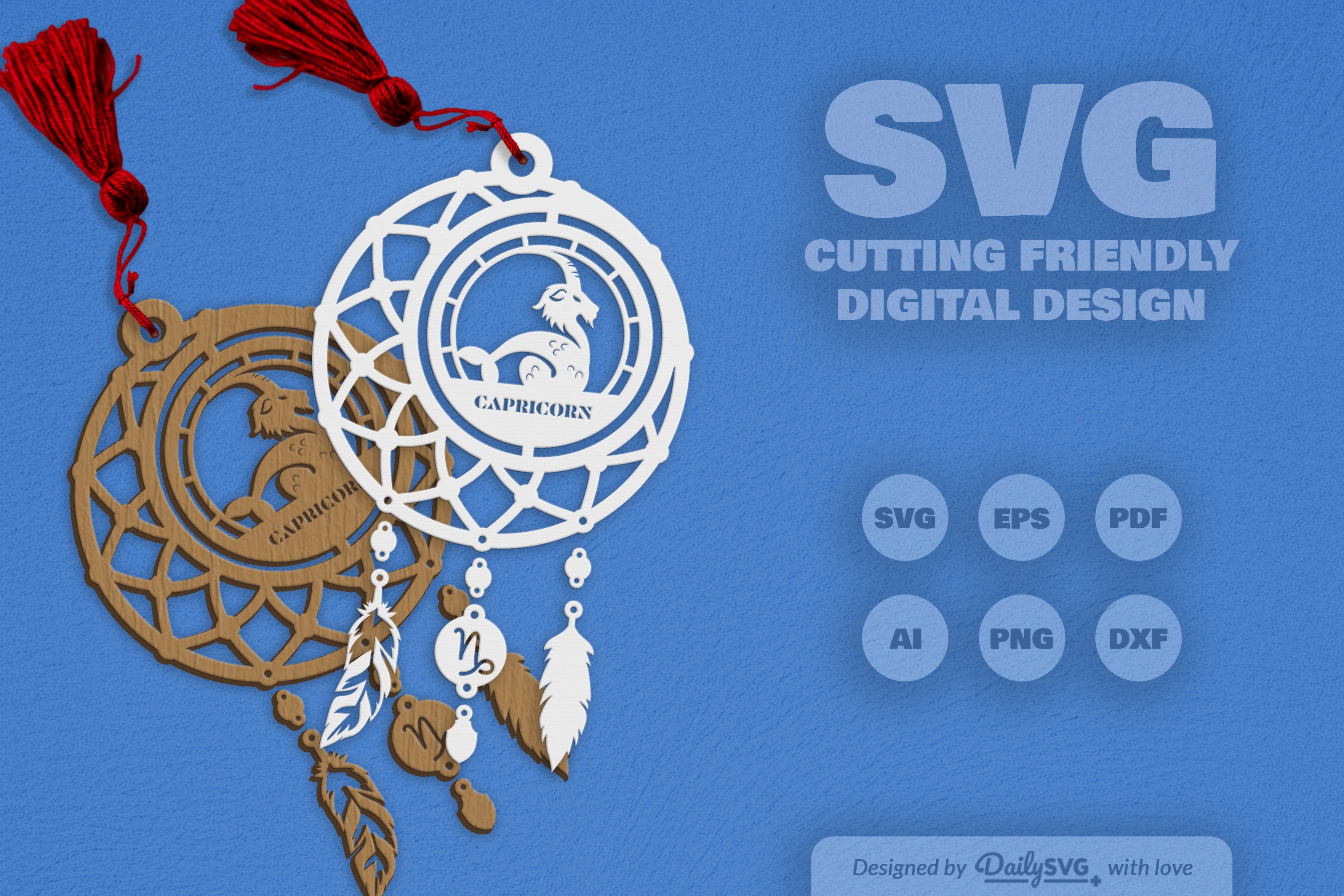 Capricorn Dream Catcher Set SVG Bundle 7