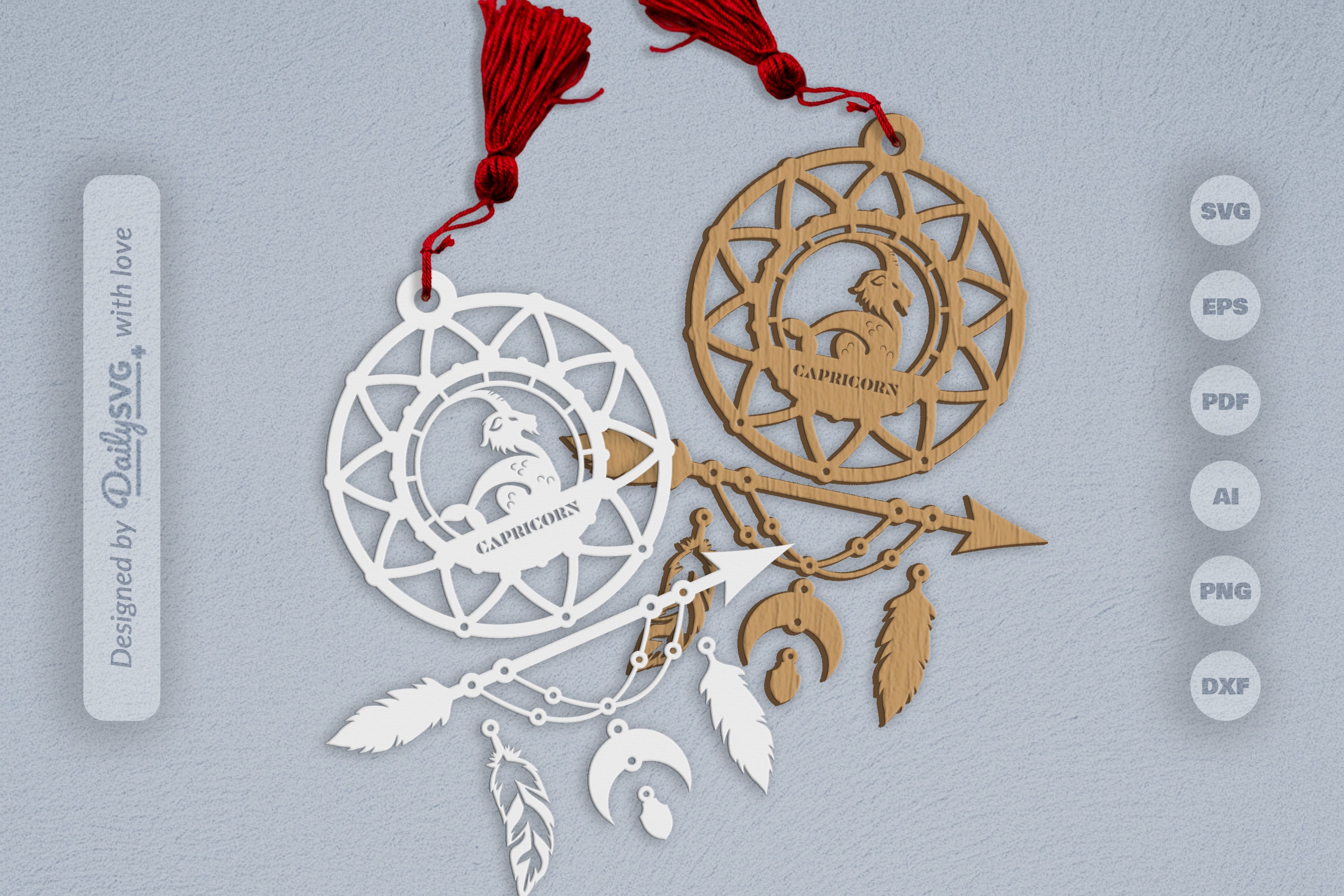 Capricorn Dream Catcher Set SVG Bundle 4