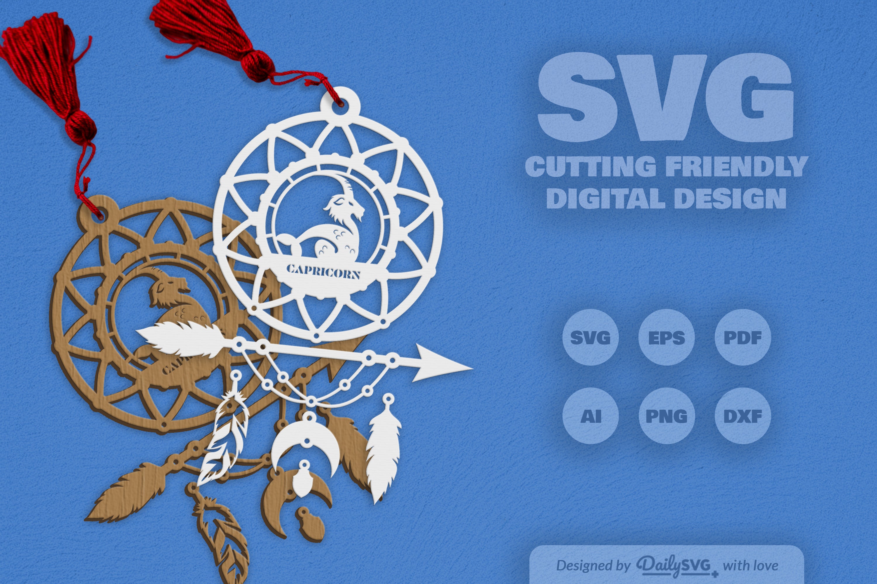 Capricorn Dream Catcher Set SVG Bundle 4