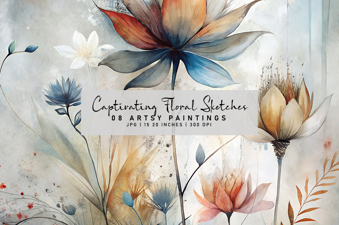 Captivating Floral Sketches