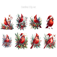 Cardinal Clipart - CraftNest - Digital Crafting and Art