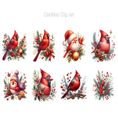 Cardinal Clipart - CraftNest - Digital Crafting and Art