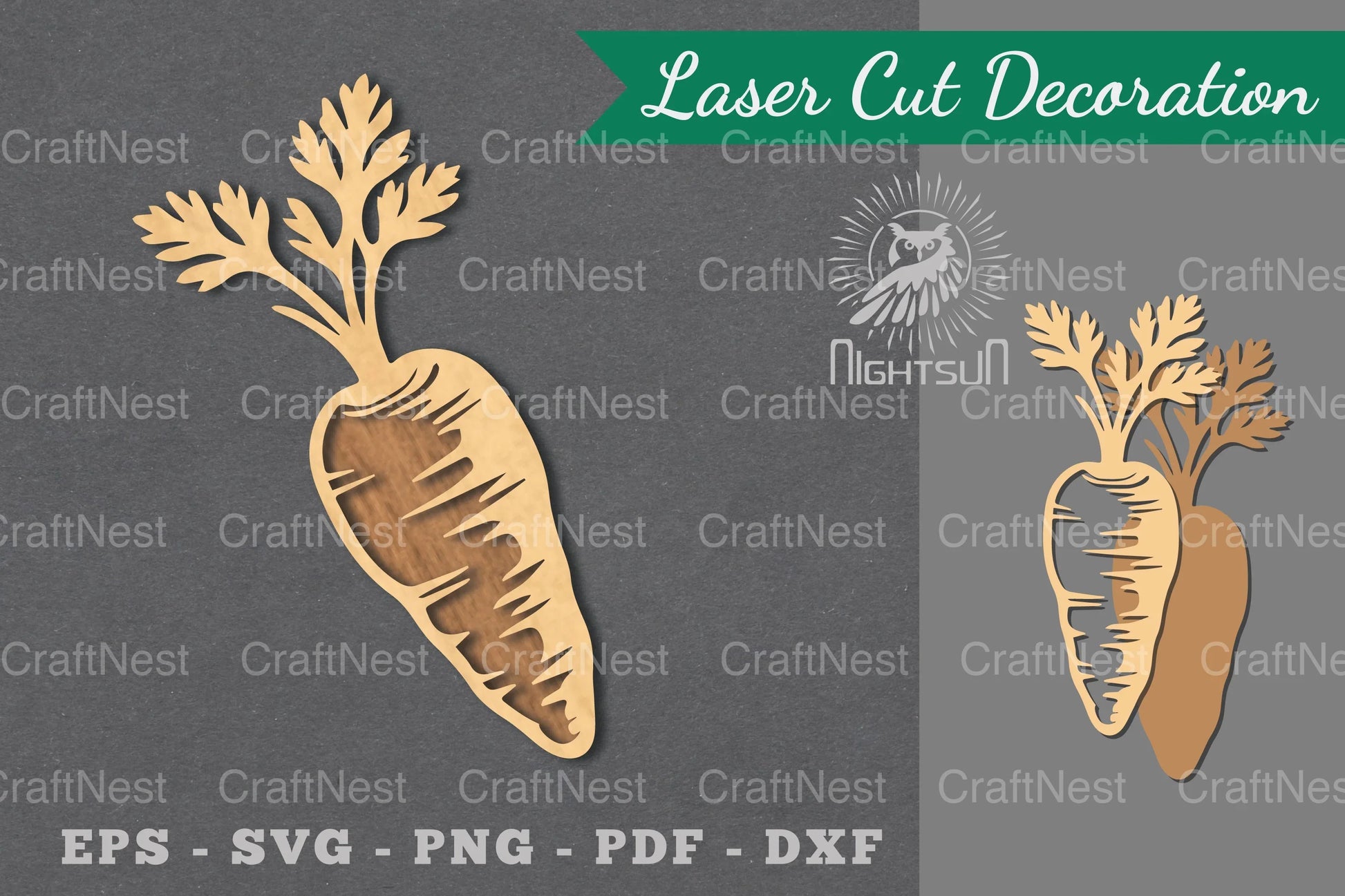 Carrot Laser Cut Decoration Clipart Bundle - CraftNest - Digital Crafting and Art