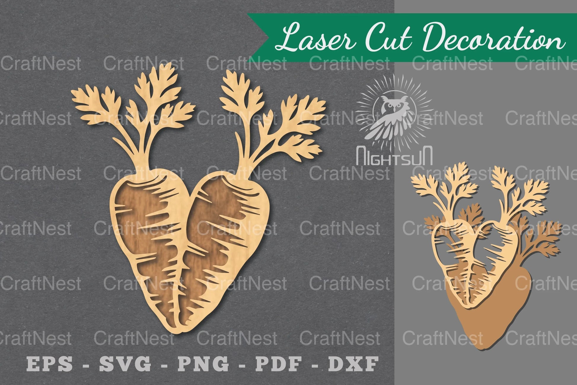 Carrot Laser Cut Decoration Clipart Bundle - CraftNest - Digital Crafting and Art