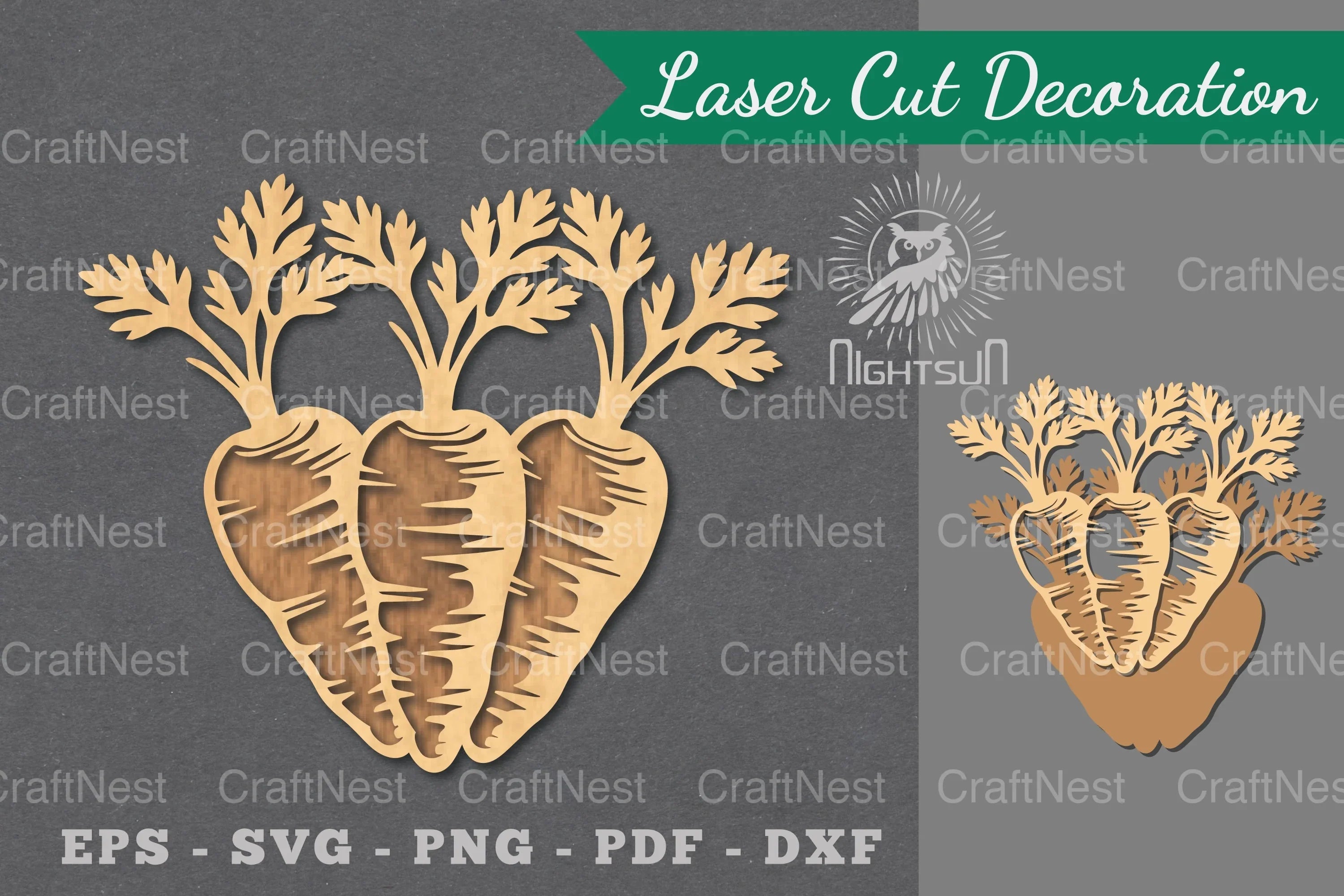 Carrot Laser Cut Decoration Clipart Bundle - CraftNest - Digital Crafting and Art