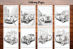 Classic Cars Coloring Book - CraftNest - Digital Crafting and Art