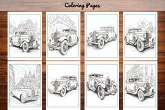 Classic Cars Coloring Book - CraftNest - Digital Crafting and Art